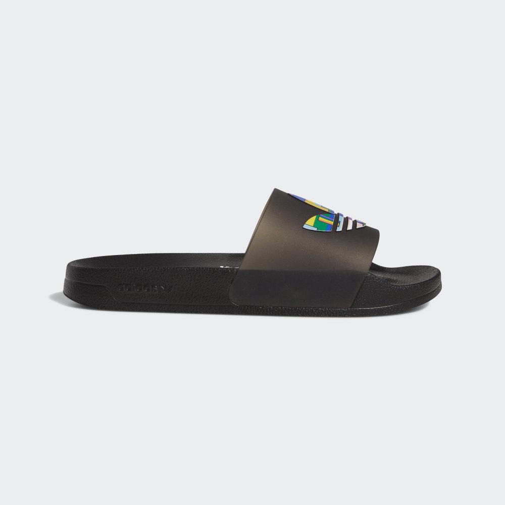 Adidas Men's Adilette Pride Slides Black/Black Ireland FY9017